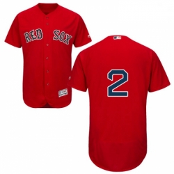 Mens Majestic Boston Red Sox 2 Xander Bogaerts Red Alternate Flex Base Authentic Collection MLB Jersey
