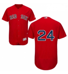 Mens Majestic Boston Red Sox 24 David Price Red Alternate Flex Base Authentic Collection MLB Jersey