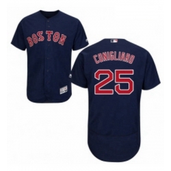 Mens Majestic Boston Red Sox 25 Tony Conigliaro Navy Blue Alternate Flex Base Authentic Collection MLB Jersey