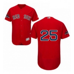 Mens Majestic Boston Red Sox 25 Tony Conigliaro Red Alternate Flex Base Authentic Collection 2018 World Series Jersey