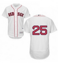 Mens Majestic Boston Red Sox 25 Tony Conigliaro White Home Flex Base Authentic Collection MLB Jersey
