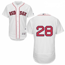 Mens Majestic Boston Red Sox 28 J D Martinez White Home Flex Base Authentic Collection MLB Jersey