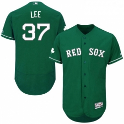Mens Majestic Boston Red Sox 37 Bill Lee Green Celtic Flexbase Authentic Collection MLB Jersey