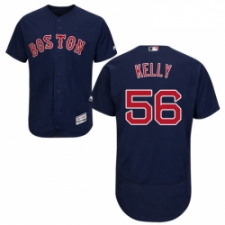 Mens Majestic Boston Red Sox 56 Joe Kelly Navy Blue Alternate Flex Base Authentic Collection MLB Jersey