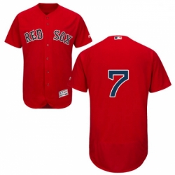 Mens Majestic Boston Red Sox 7 Christian Vazquez Red Alternate Flex Base Authentic Collection MLB Jersey