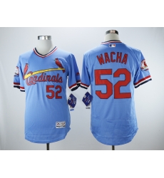 Men's St.Louis Cardinals #52 Michael Wacha Light Blue Cooperstown Collection Flexbase Stitched MLB Jersey