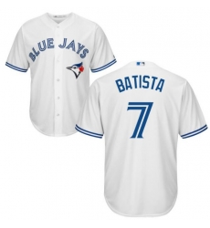 Men's Toronto White Jays Tony Batista #7 Majestic Royal Cool Base Stitched Jersey