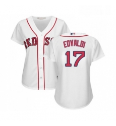 Womens Boston Red Sox 17 Nathan Eovaldi Replica White Home Baseball Jersey 