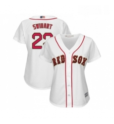 Womens Boston Red Sox 23 Blake Swihart Authentic White 2019 Gold Program Cool Base Baseball Jersey