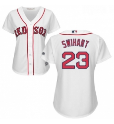 Womens Majestic Boston Red Sox 23 Blake Swihart Authentic White Home MLB Jersey
