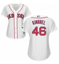 Womens Majestic Boston Red Sox 46 Craig Kimbrel Replica White Home MLB Jersey
