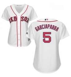 Womens Majestic Boston Red Sox 5 Nomar Garciaparra Authentic White Home MLB Jersey