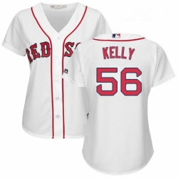 Womens Majestic Boston Red Sox 56 Joe Kelly Authentic White Home MLB Jersey