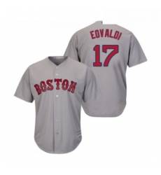 Youth Boston Red Sox 17 Nathan Eovaldi Replica Grey Road Cool Base Baseball Jersey 