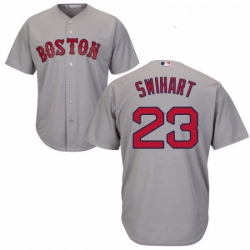 Youth Majestic Boston Red Sox 23 Blake Swihart Replica Grey Road Cool Base MLB Jersey