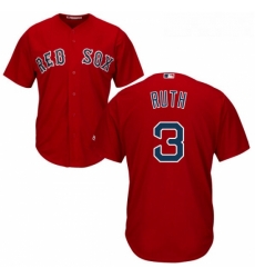 Youth Majestic Boston Red Sox 3 Babe Ruth Authentic Red Alternate Home Cool Base MLB Jersey