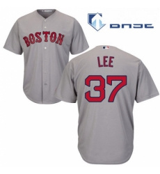 Youth Majestic Boston Red Sox 37 Bill Lee Replica Grey Road Cool Base MLB Jersey