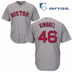 Youth Majestic Boston Red Sox 46 Craig Kimbrel Authentic Grey Road Cool Base MLB Jersey