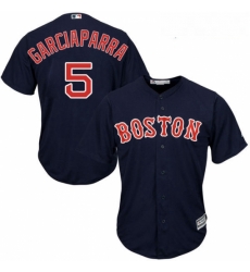 Youth Majestic Boston Red Sox 5 Nomar Garciaparra Authentic Navy Blue Alternate Road Cool Base MLB Jersey