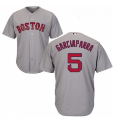 Youth Majestic Boston Red Sox 5 Nomar Garciaparra Replica Grey Road Cool Base MLB Jersey