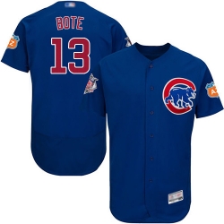Cubs 13 David Bote Blue Flexbase Authentic Collection Stitched Baseball Jersey