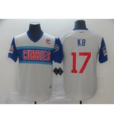 Cubs 17 Kris Bryant Kb Gray 2019 MLB Little League Classic Player Jersey