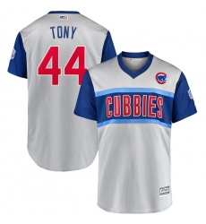 Cubs 44 Anthony Rizzo Tony Gray 2019 MLB Little League Classic Player Jersey