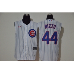 Cubs 44 Anthony Rizzo White Nike Cool Base Sleeveless Jersey