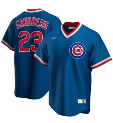 Men Chicago Cubs 23 Ryne Sandberg Nike Road Cooperstown Collection Player MLB Jersey Royal