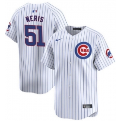 Men Chicago Cubs 51 H E9ctor Neris White Cool Base Stitched Baseball Jersey