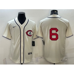 Men Chicago Cubs 6 Zach McKinstry 2022 Cream Field Of Dreams Cool Base Stitched Baseball Jersey