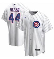Men Nike Cubs 44 Anthony Rizzo White Cool Base MLB Stitched Jersey