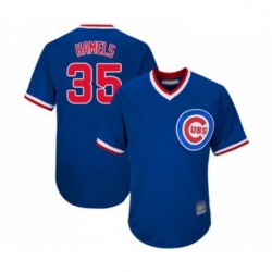 Mens Chicago Cubs 35 Cole Hamels Royal Blue Cooperstown Flexbase Authentic Collection Baseball Jersey