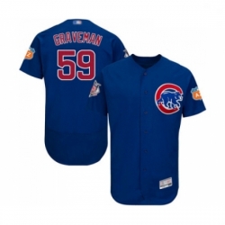 Mens Chicago Cubs 59 Kendall Graveman Royal Blue Alternate Flex Base Authentic Collection Baseball Jersey