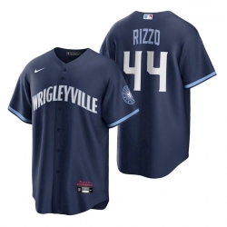 Mens Cubs Wrigleyville Anthony Rizzo Navy City Connect Replica Jersey