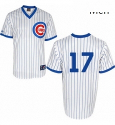 Mens Majestic Chicago Cubs 17 Kris Bryant Authentic White 1988 Turn Back The Clock Cool Base MLB Jersey