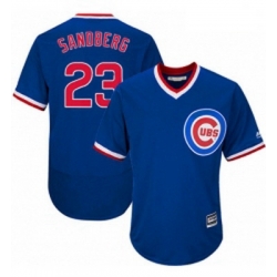 Mens Majestic Chicago Cubs 23 Ryne Sandberg Royal Blue Flexbase Authentic Collection Cooperstown MLB Jersey