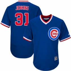 Mens Majestic Chicago Cubs 31 Fergie Jenkins Royal Blue Flexbase Authentic Collection Cooperstown MLB Jersey
