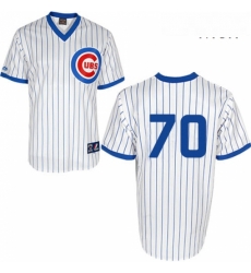 Mens Majestic Chicago Cubs 70 Joe Maddon Replica White 1988 Turn Back The Clock Cool Base MLB Jersey