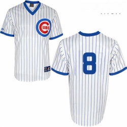 Mens Majestic Chicago Cubs 8 Andre Dawson Authentic White 1988 Turn Back The Clock Cool Base MLB Jersey