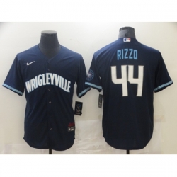 Men's Nike Chicago Cubs #44 Anthony Rizzo Navy Royal Alternate Stitched Baseball Jersey
