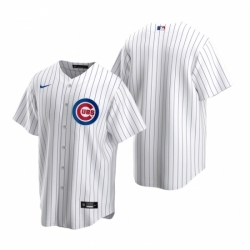 Mens Nike Chicago Cubs Blank White Home Stitched Baseball Jersey