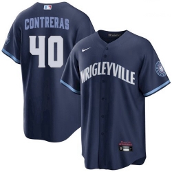 Men's Willson Contreras Chicago Cubs Wrigleyville City Connect Jersey