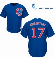 Womens Majestic Chicago Cubs 17 Kris Bryant Authentic Royal Blue Alternate MLB Jersey
