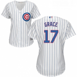 Womens Majestic Chicago Cubs 17 Mark Grace Authentic White Home Cool Base MLB Jersey