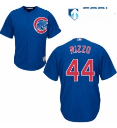 Womens Majestic Chicago Cubs 44 Anthony Rizzo Authentic Royal Blue Alternate MLB Jersey