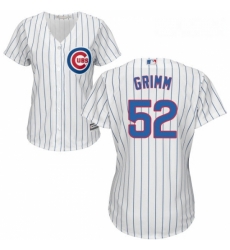 Womens Majestic Chicago Cubs 52 Justin Grimm Authentic White Home Cool Base MLB Jersey