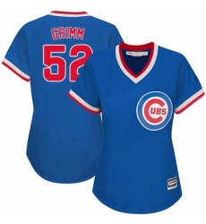 Womens Majestic Chicago Cubs 52 Justin Grimm Replica Royal Blue Cooperstown MLB Jersey
