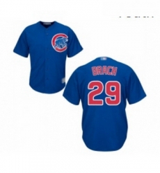 Youth Chicago Cubs 29 Brad Brach Authentic Royal Blue Alternate Cool Base Baseball Jersey 