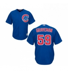 Youth Chicago Cubs 59 Kendall Graveman Authentic Royal Blue Alternate Cool Base Baseball Jersey 